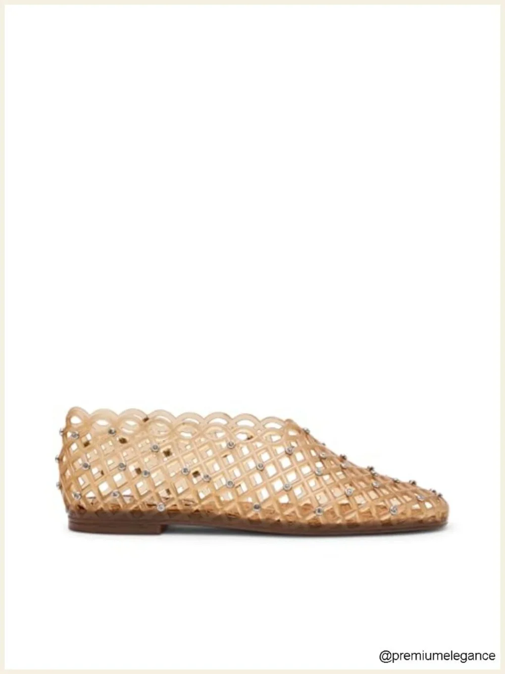 Ballet Flat with Jelly Cage Design and Square Toe